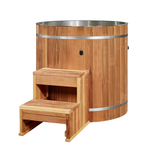 Dynamic Cold Therapy stainless steel barrel cold plunge