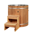 Dynamic stainless barrel cold plunge with 1.0 HP chiller